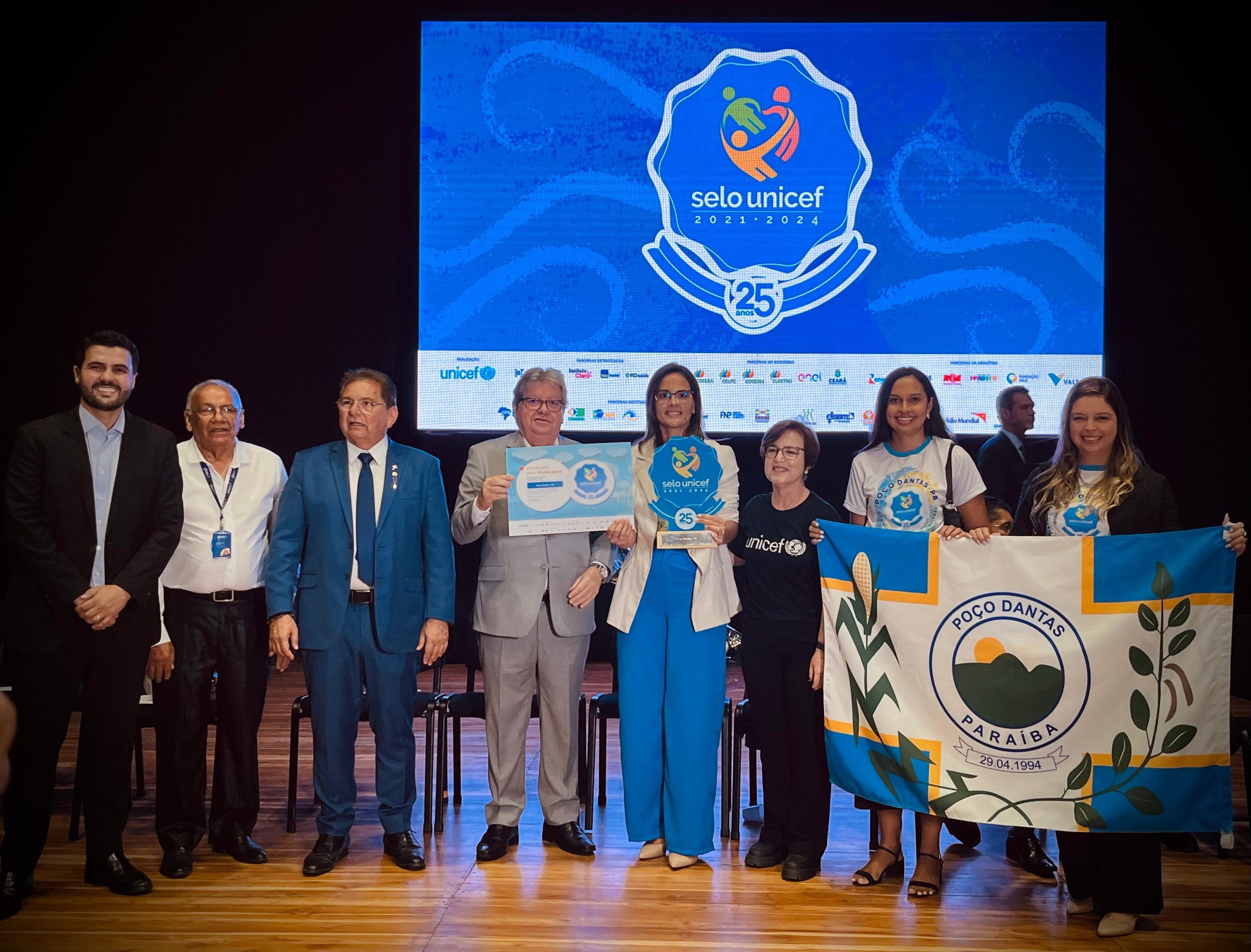 Poço Dantas recebe Selo UNICEF em cerimônia na capital