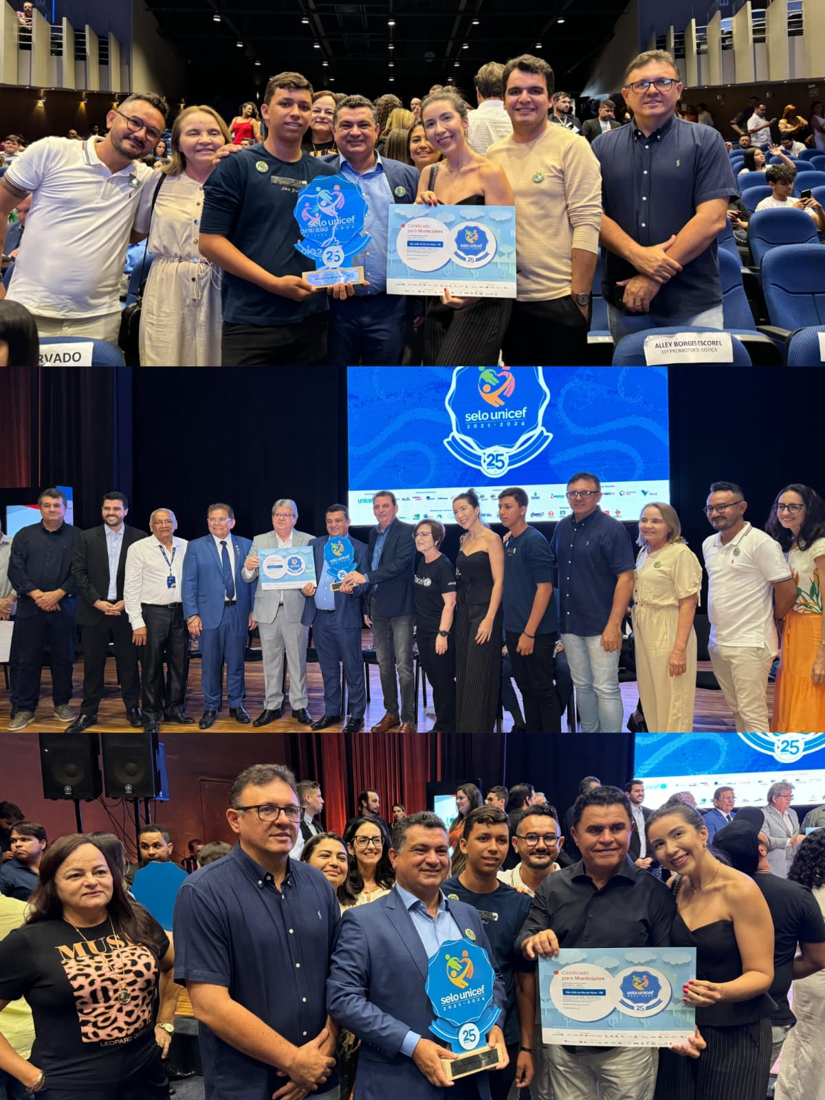 Em João Pessoa: Prefeito Luiz Claudino participa de entrega do Selo UNICEF