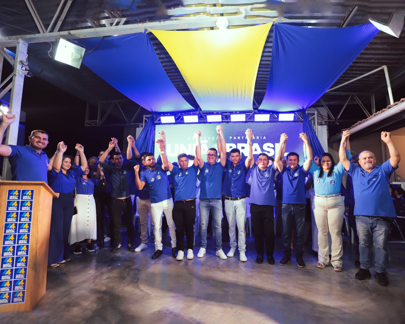 Convenção do União Brasil Netinho Makario e Zé Felipe como candidatos a prefeito e você de Água Nova