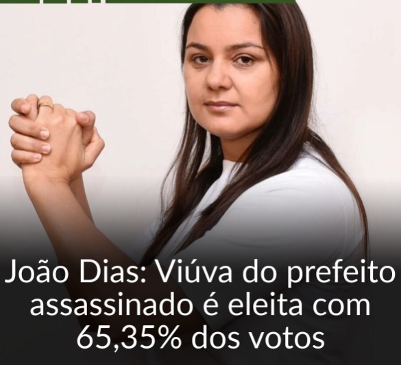 ELEITA 🗳 Com 65,35% dos votos, Fatinha de Marcelo (União Brasil),