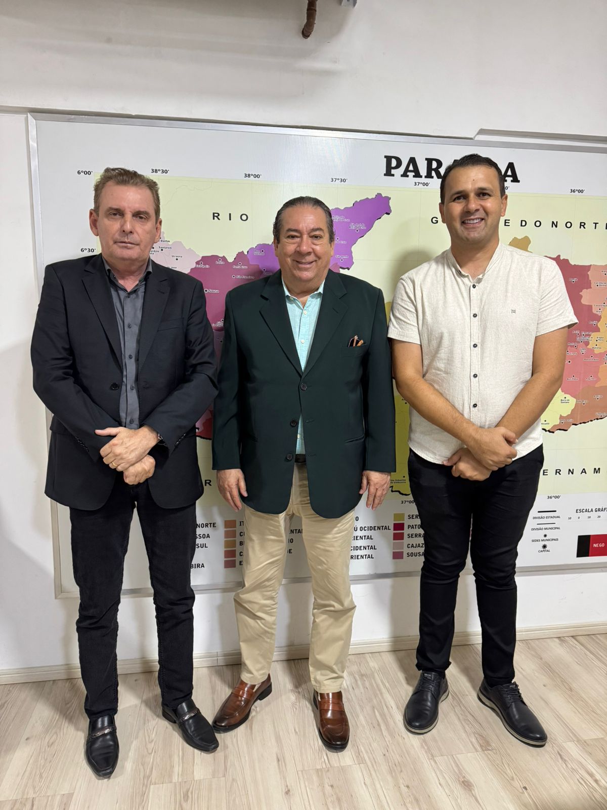 Prefeito Aldo Andrade apresenta demandas ao Governo do Estado, dentre eles a estrada ligando Bernardino Batista e Triunfo
