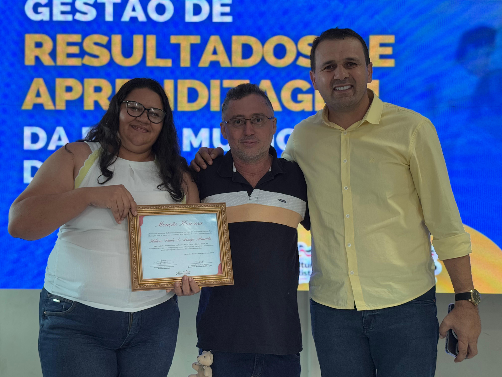 Prefeito de Bernardino Batista Aldo Andrade atende solicitação do Sindicato e anuncia que concederá reajuste de 8% aos professores municipais