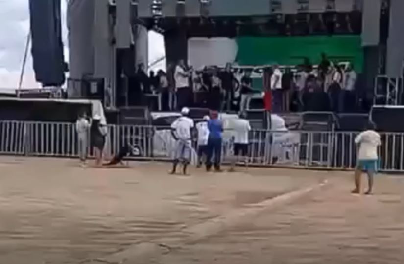 Governadora Fátima Bezerra discursa para plateia quase vazia em Cruzeta