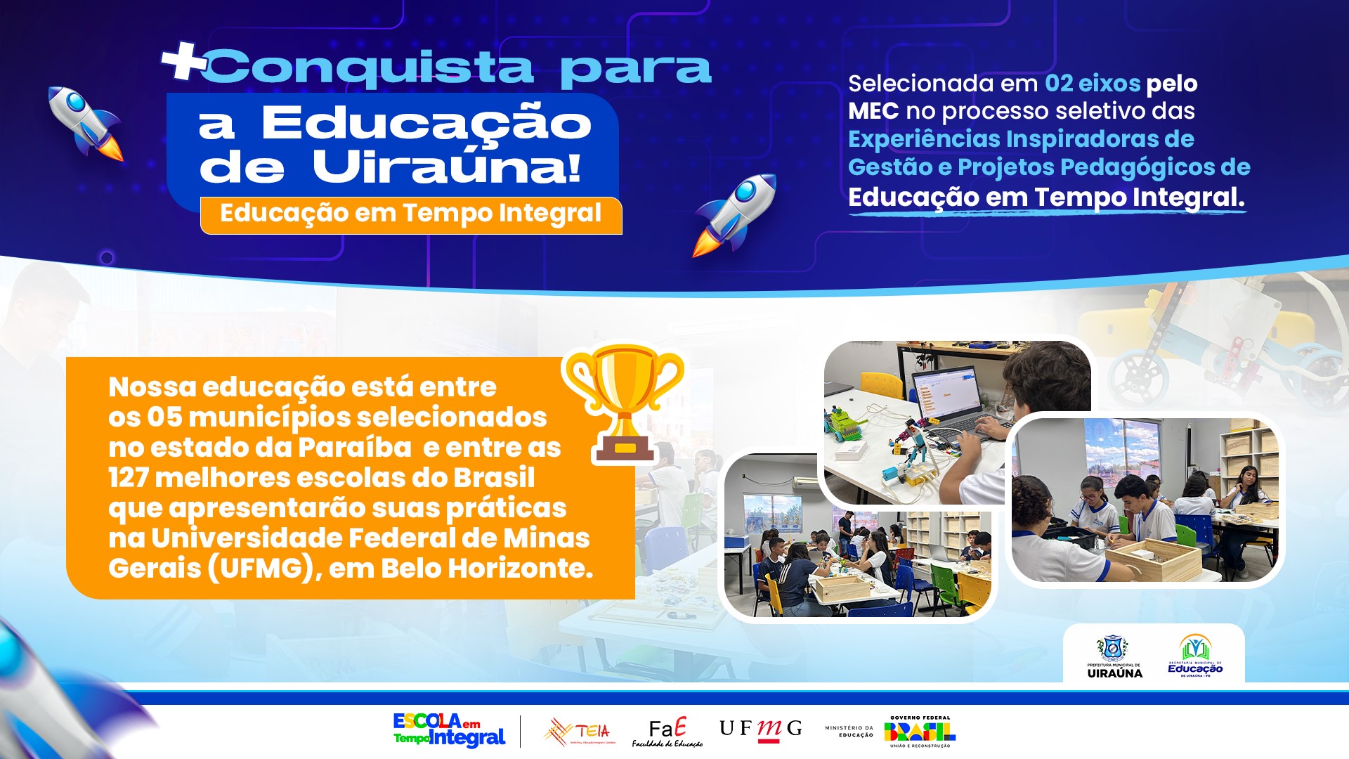 MAIS UMA CONQUISTA PARA A EDUCAÇÃO DE UIRAÚNA