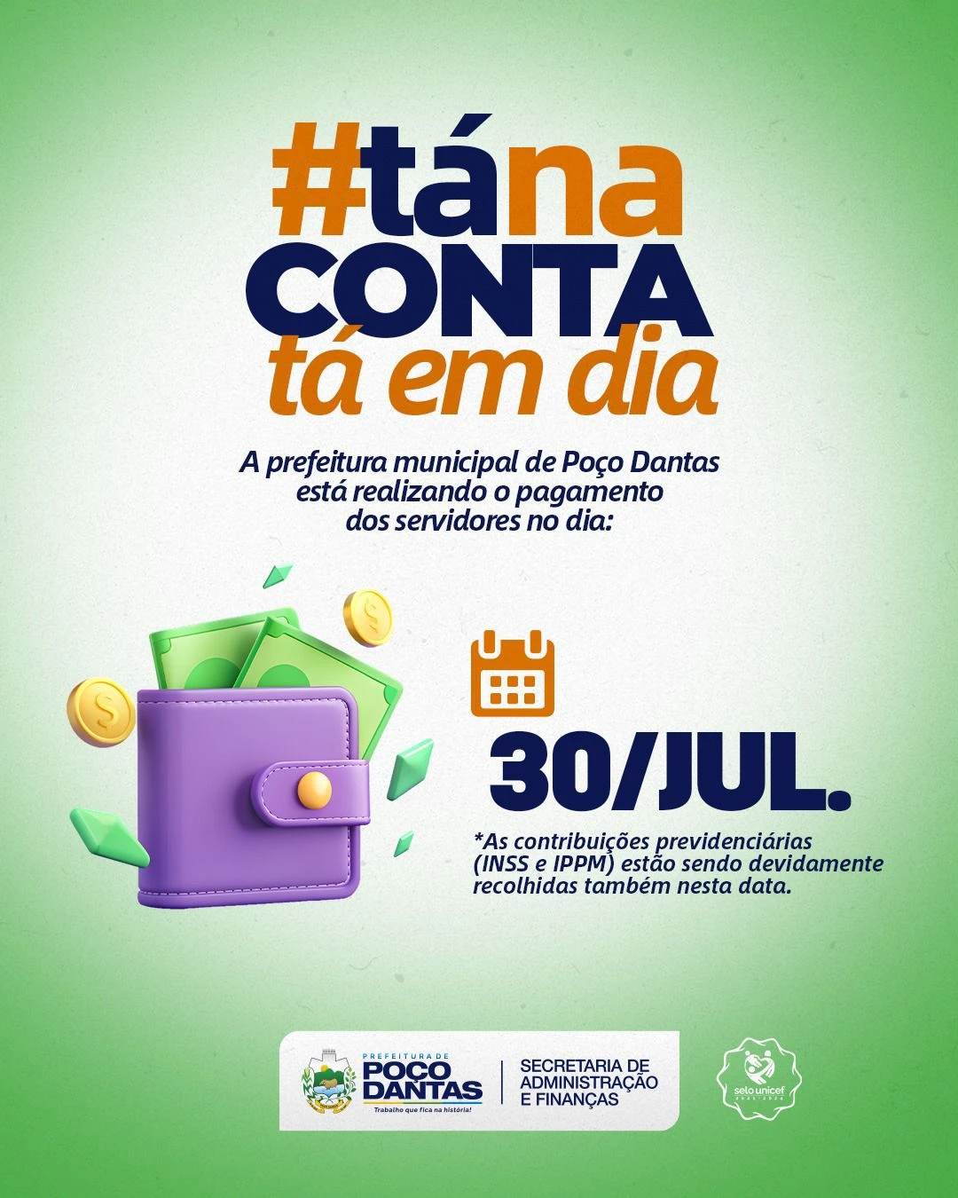 ITAMAR MOREIRA SEGUE FIRME COM O COMPROMISSO DE PAGAR OS SERVIDORES EM DIA!