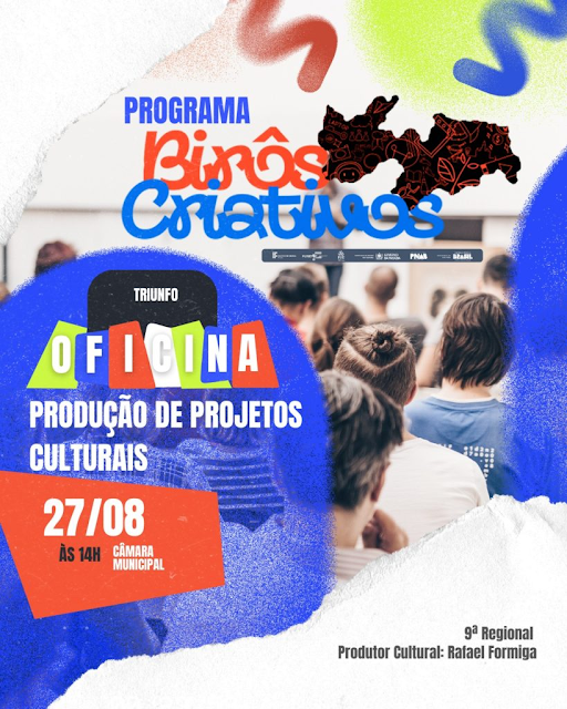 Triunfo recebe oficina de Produção de Projetos Culturais nesta quarta-feira