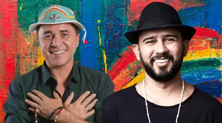 Bráulio Bessa e Flávio Leandro na Expo UNA 2025