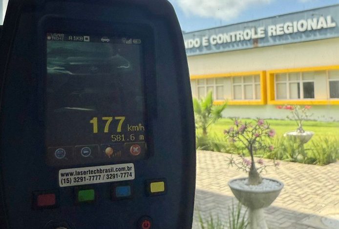 Polícia Rodoviária Federal flagra veículo a 177 km/h em trecho da BR 101 no RN