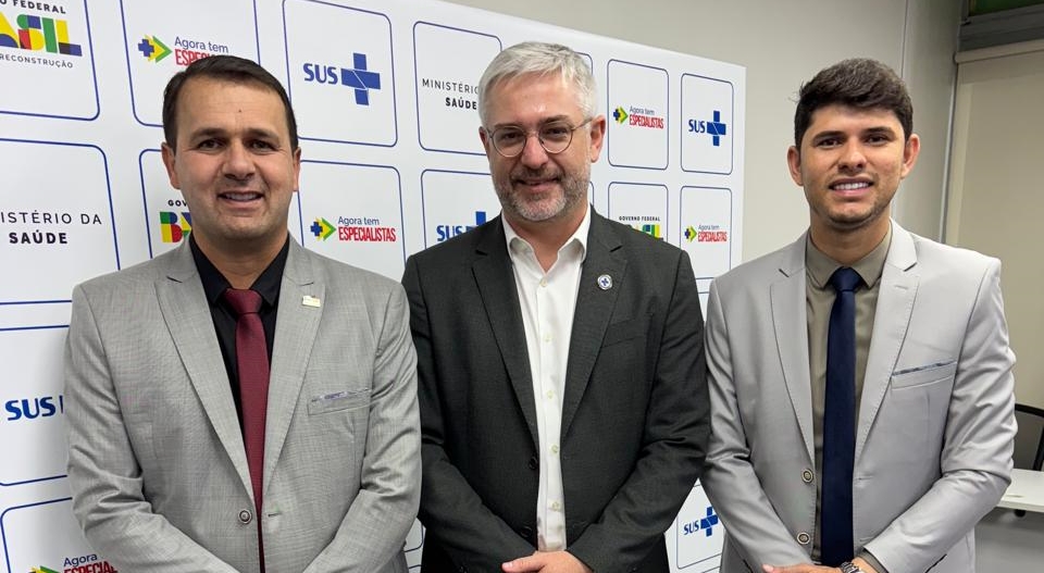 Aldo e Mateus participam de audiência com secretário executivo do Ministério da Saúde