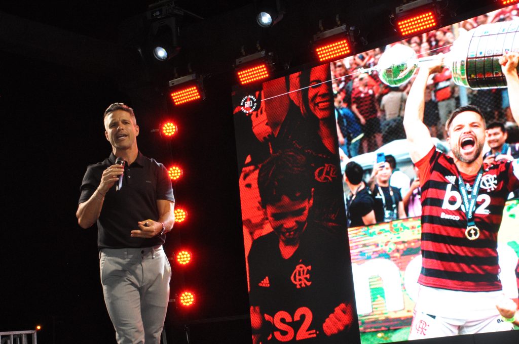 Ex-capitão do Flamengo, Diego Ribas, participa de evento histórico em Uiraúna