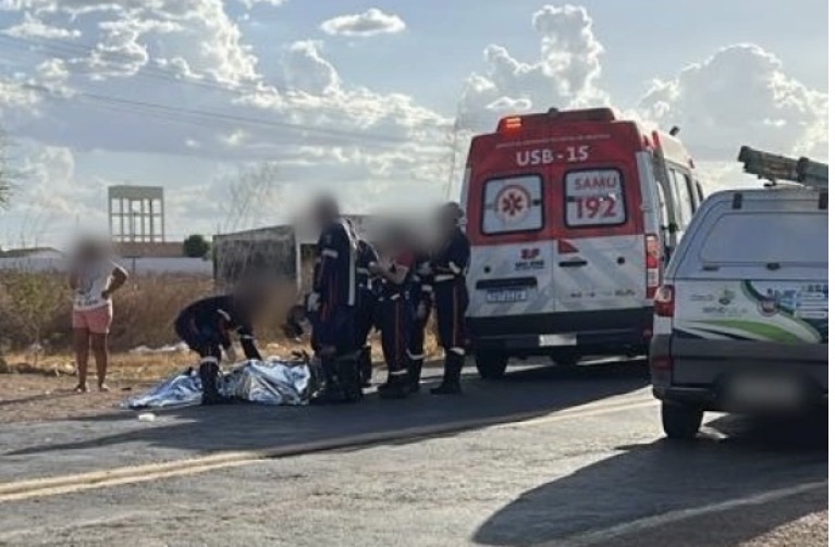 Motociclista morre após colisão com caminhão na BR-230, em Sousa