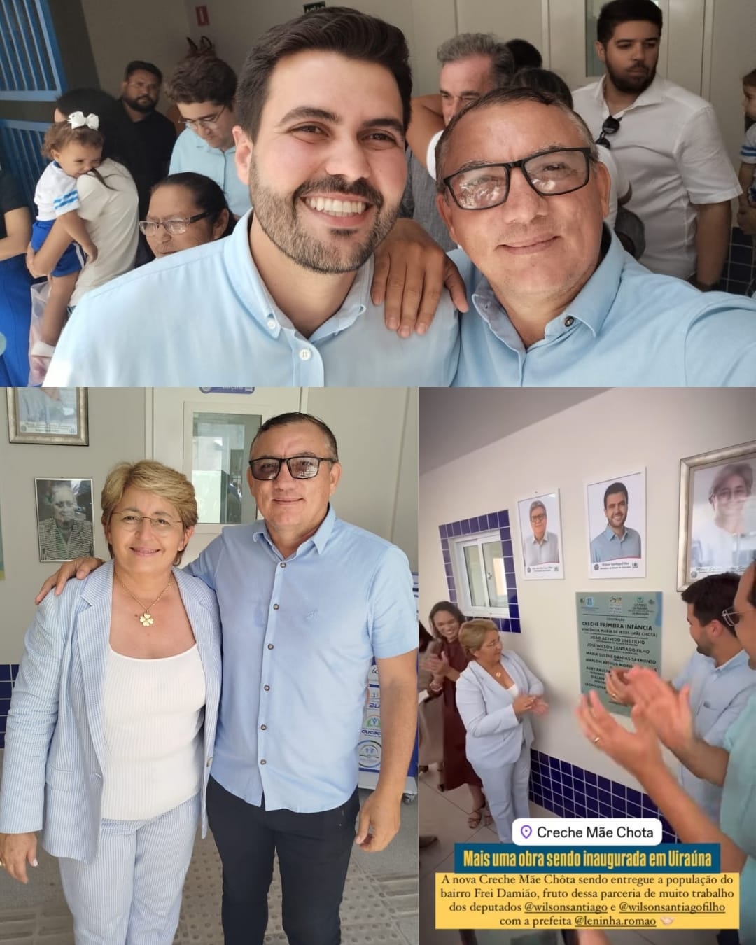 Riva prestigia inauguração em Uiraúna ao lado de Wilson Filho