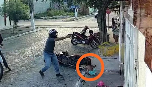 Criança no meio de tentativa de assassinato a tiros na PB
