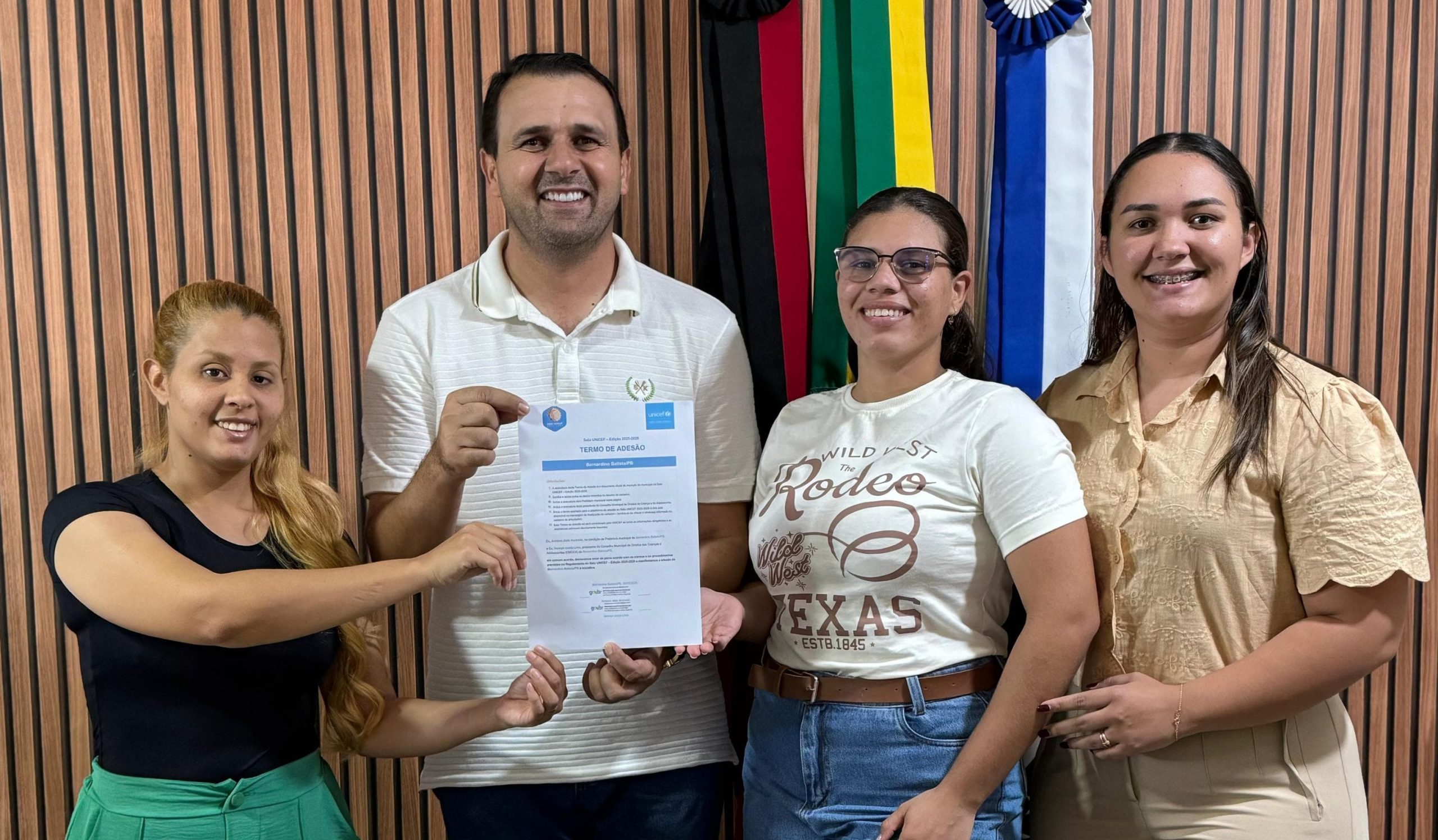 Bernardino Batista renova compromisso com a infância ao aderir ao Selo UNICEF 2025-2028