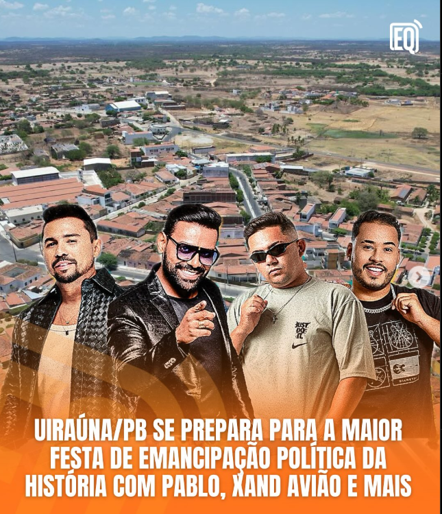 A contagem regressiva já começou e a cidade de Uirauna/PB vive a expectativa para o próximo dia 1º de dezembro.