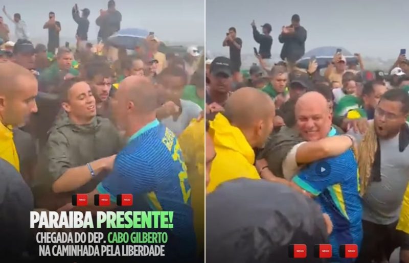 Cabo Gilberto se junta à caminhada convocada por Nikolas: ‘Por liberdade’