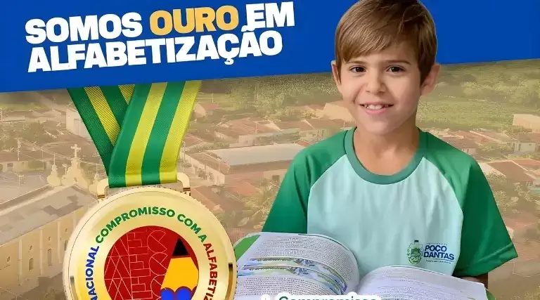 Poço Dantas conquista Selo Ouro de Alfabetização do MEC com estratégias educacionais eficientes