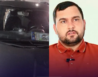 Prefeito de Francisco Dantas sofre emboscada e tentativa de assassinado em Pau dos Ferros, RN.
