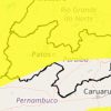 Inmet emite novo alerta de chuvas e ventos intensos para mais de 170 municípios da Paraíba.